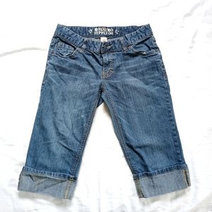 Mossimo Supply Co Fit 6 Denim Knee Length Bermuda Shorts